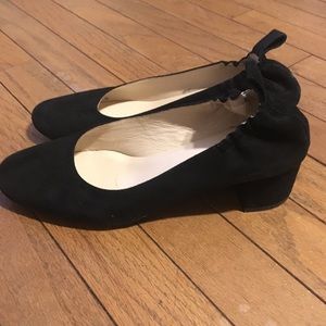 Black Suede Everlane day heel size 7